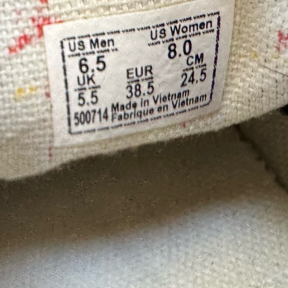 Vans Custom Bassnectar Mandala Slip-On Sneakers - Hand-Painted Art Size M6.5 W8 - Picture 6 of 7